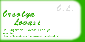 orsolya lovasi business card